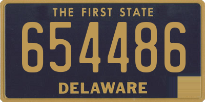DE license plate 654486