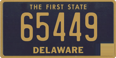 DE license plate 65449