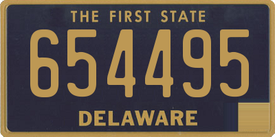 DE license plate 654495