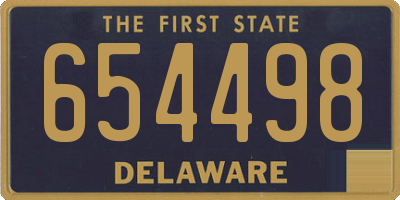 DE license plate 654498