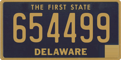 DE license plate 654499