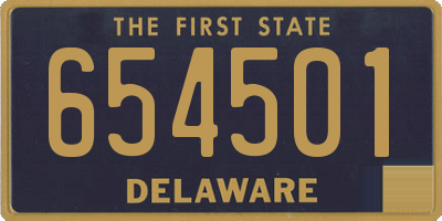 DE license plate 654501