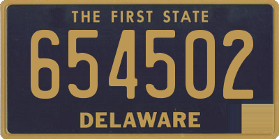 DE license plate 654502