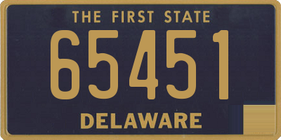 DE license plate 65451