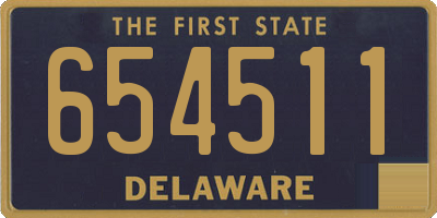 DE license plate 654511