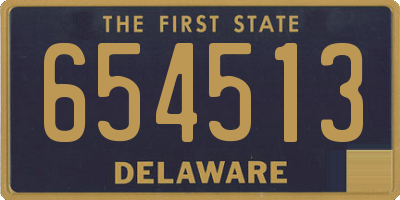 DE license plate 654513