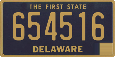 DE license plate 654516