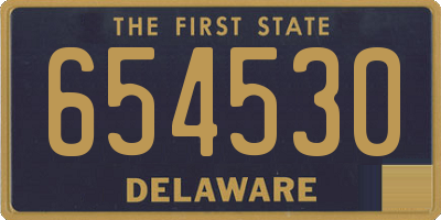DE license plate 654530