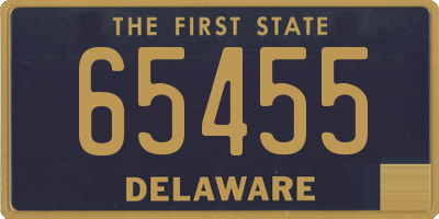 DE license plate 65455
