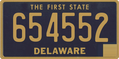DE license plate 654552