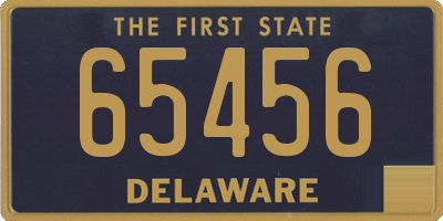 DE license plate 65456