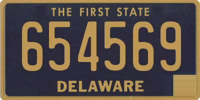 DE license plate 654569