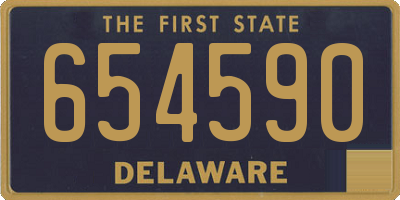 DE license plate 654590