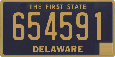 DE license plate 654591