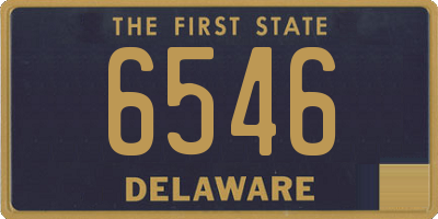 DE license plate 6546