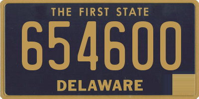DE license plate 654600