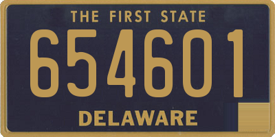 DE license plate 654601