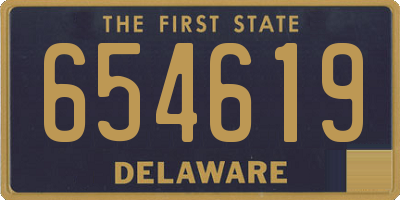 DE license plate 654619