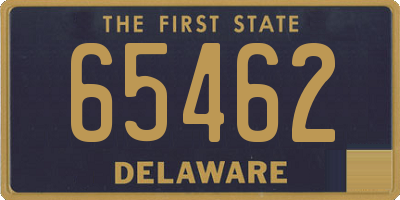 DE license plate 65462