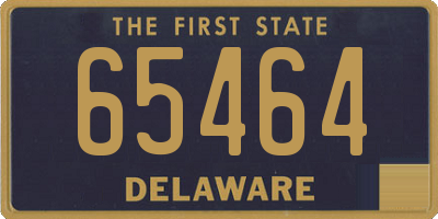 DE license plate 65464
