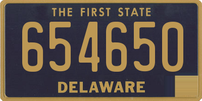 DE license plate 654650