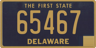 DE license plate 65467