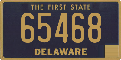 DE license plate 65468