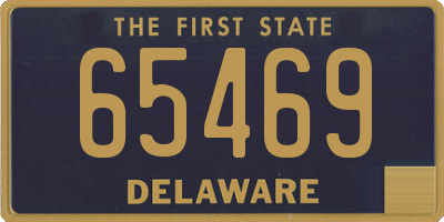 DE license plate 65469