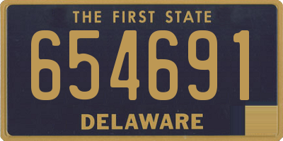 DE license plate 654691