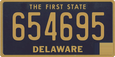 DE license plate 654695