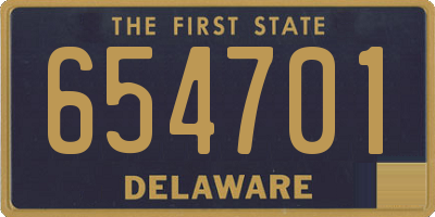 DE license plate 654701