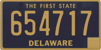DE license plate 654717
