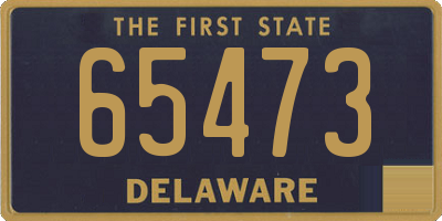 DE license plate 65473