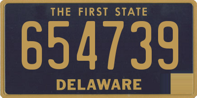 DE license plate 654739
