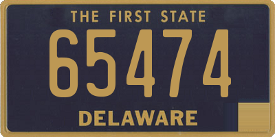 DE license plate 65474