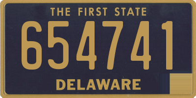 DE license plate 654741