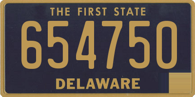 DE license plate 654750