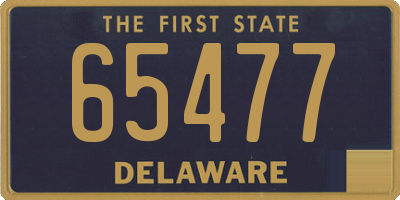 DE license plate 65477
