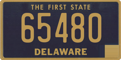 DE license plate 65480