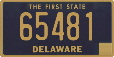 DE license plate 65481
