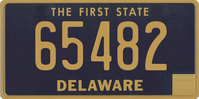 DE license plate 65482