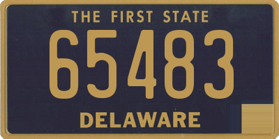 DE license plate 65483