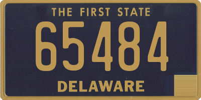 DE license plate 65484