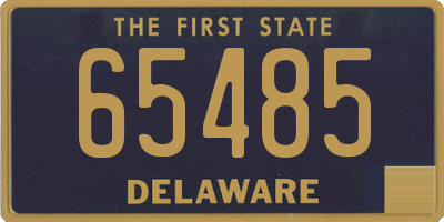 DE license plate 65485
