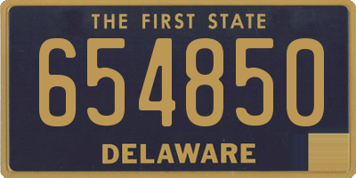 DE license plate 654850