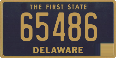 DE license plate 65486