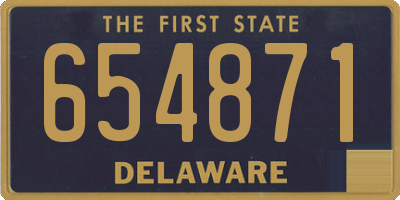 DE license plate 654871