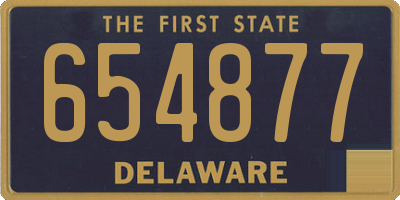 DE license plate 654877