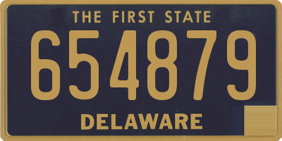 DE license plate 654879