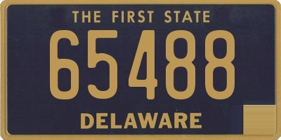 DE license plate 65488